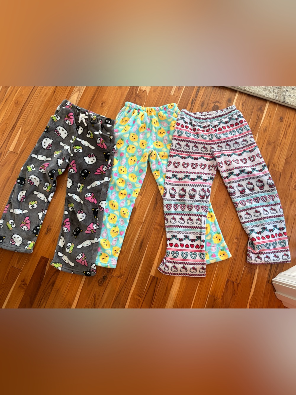 3 Panama bottoms Kids Plush Pajama Pants - Assorted Prints and Colors